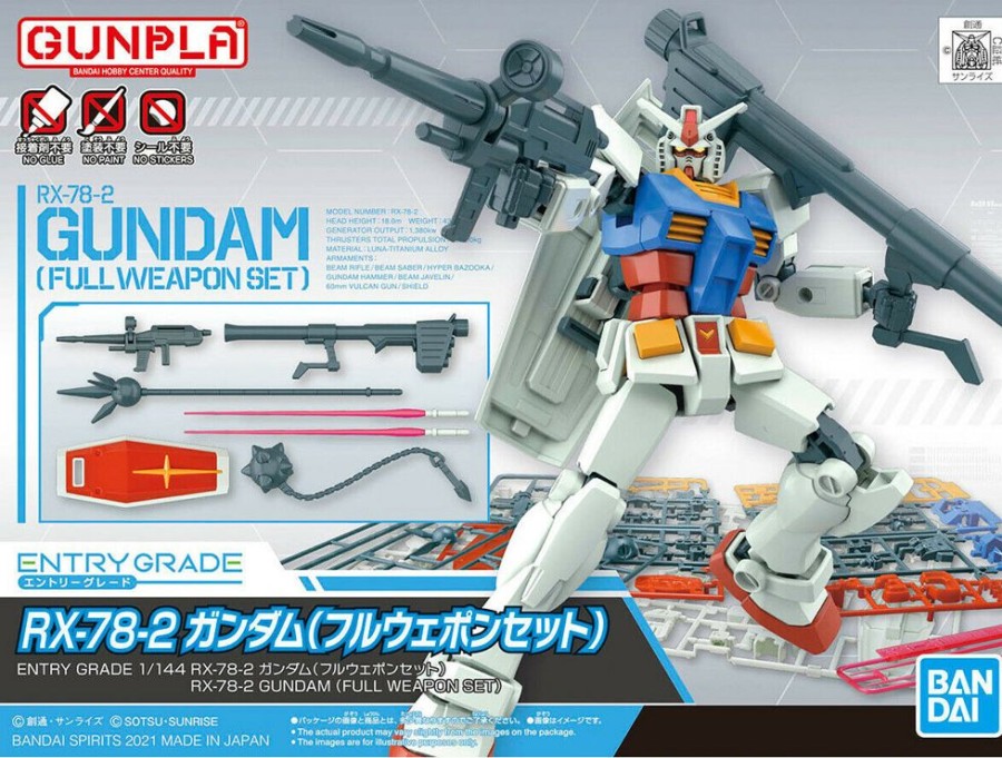 Pre-Orders Bandai | Gundam - Entry Grade - Rx-78-2 (Full Weapon Set) (Repeat) **Pre-Order**